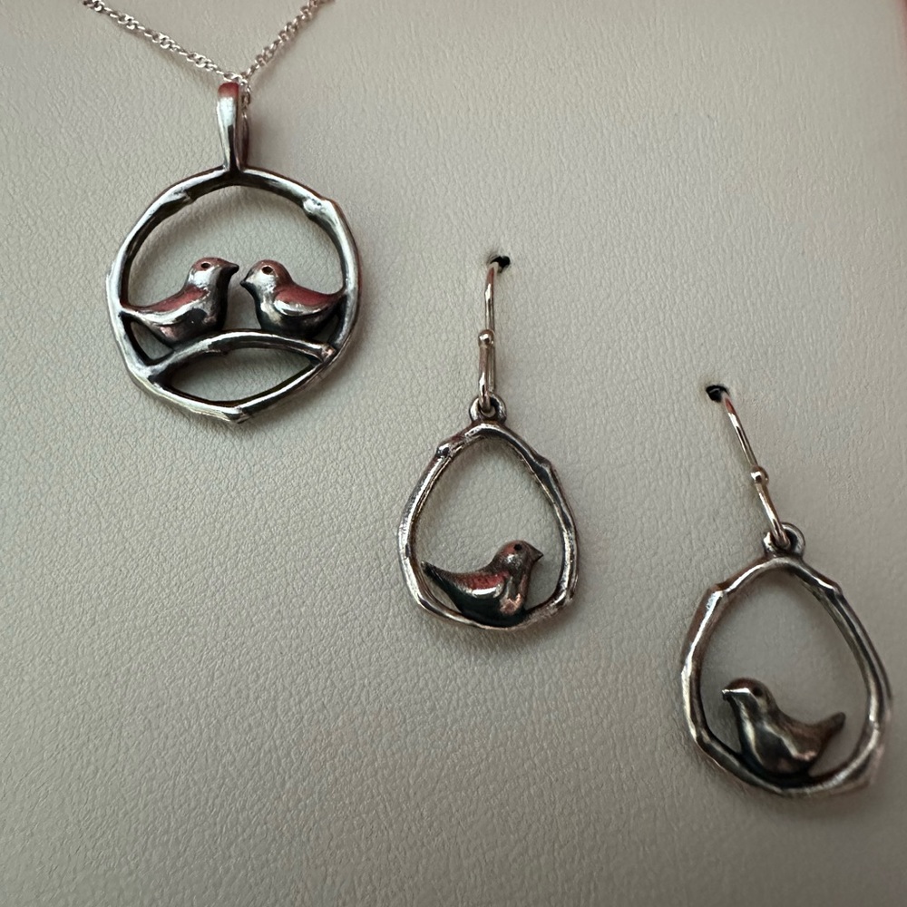 James Avery 3 piece Love Bird set